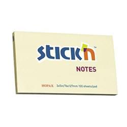 ValueX Stickn Sticky Notes 76x127mm Pastel Yellow (Pack 12)