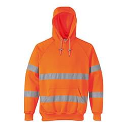Portwest Hi-Vis Hooded Sweatshirt Orange