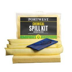 Portwest Spill Chemical Kit 20L  (Pk6) Yellow - Spill Chemical Kit 20L  (Pk6)