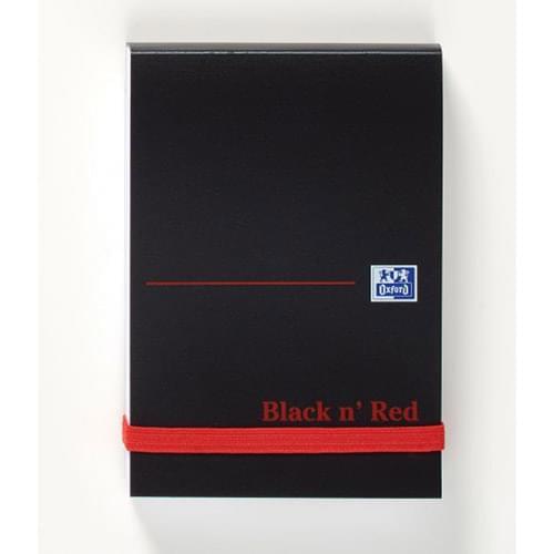 Black n Red A7 Casebound Polypropylene Cover Notebook PK10