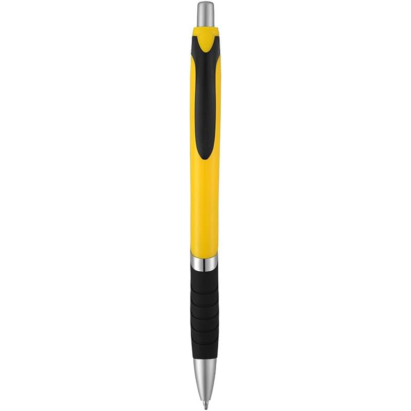 Turbo solid colour ballpoint pen with rubber grip