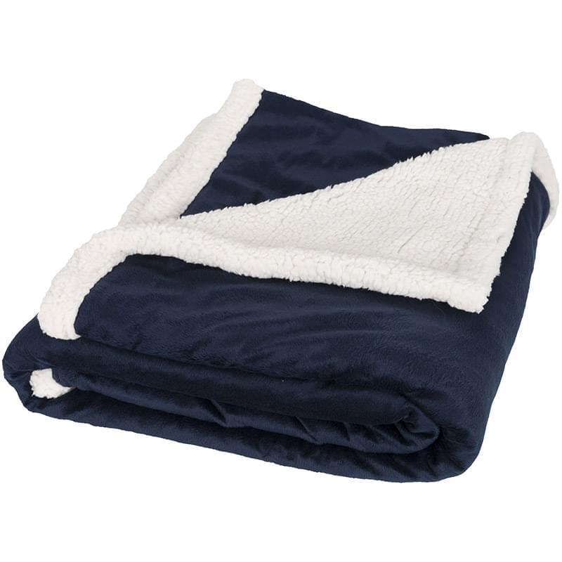 Lauren sherpa fleece plaid blanket