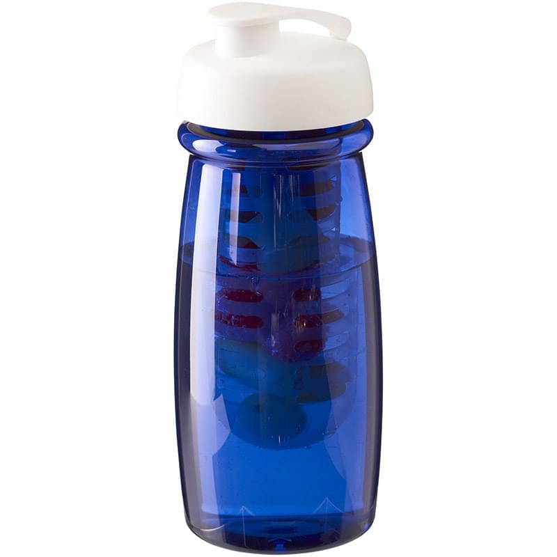H2O Pulse 600 ml flip lid sport bottle & infuser