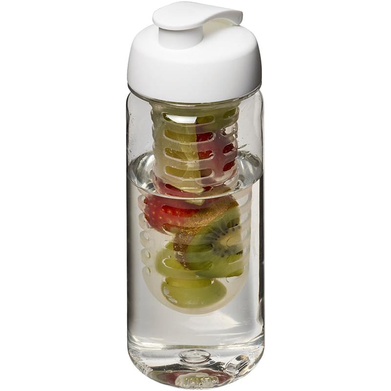 H2O Octave Tritan 600 ml flip lid bottle & infuser