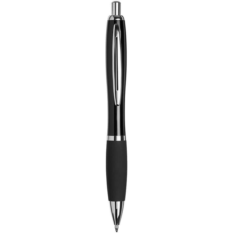 Metal curvy ballpoint pen-BK