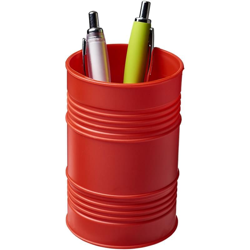 Bardo oil drum style plastic pen pot