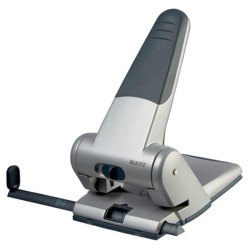 Leitz Heavy Duty 2 Hole Punch Silver 65 Sheets