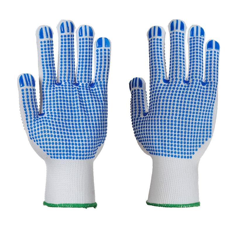 Portwest Polka Dot Plus Glove White/Blue