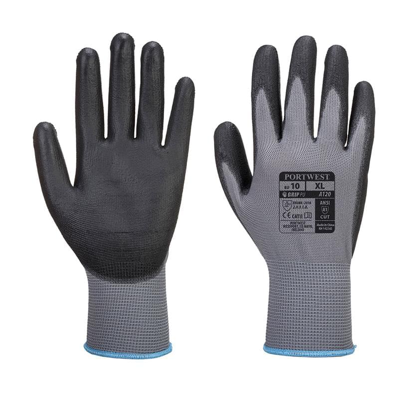 Portwest PU Palm Glove Grey/Black