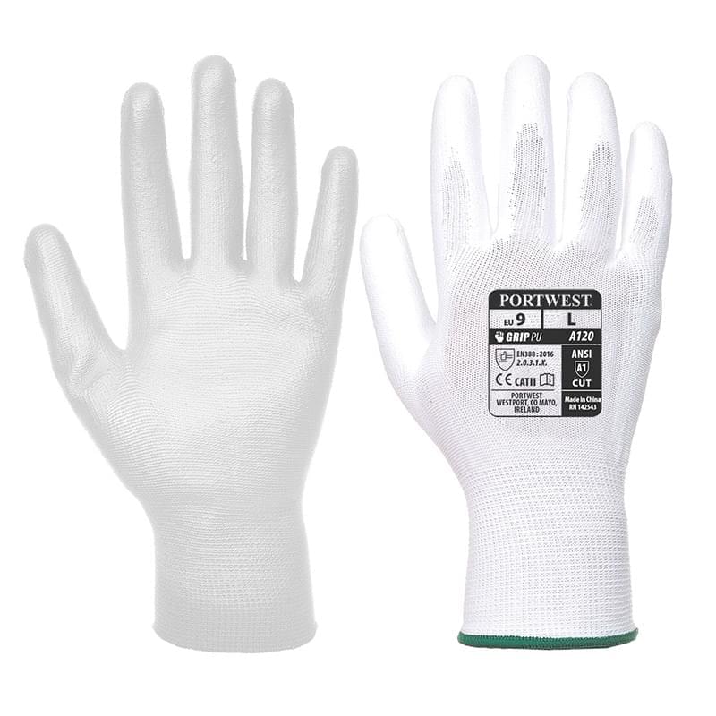 Portwest PU Palm Glove White