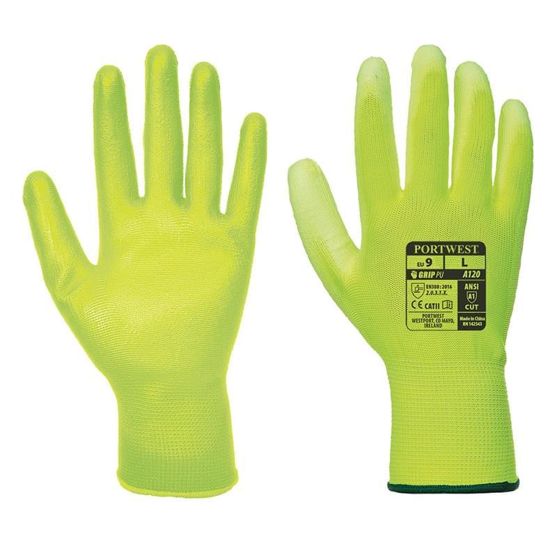 Portwest PU Palm Glove Yellow