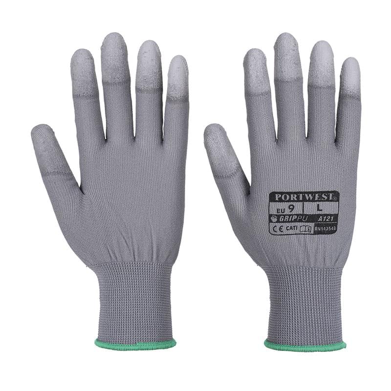 Portwest PU Fingertip Glove Grey
