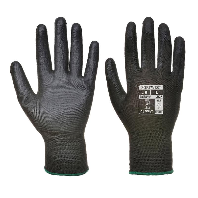 Portwest PU Palm Glove  (480 pairs) Black