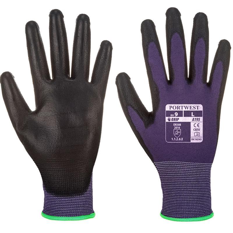 Portwest PU Touchscreen Glove Purple/Black