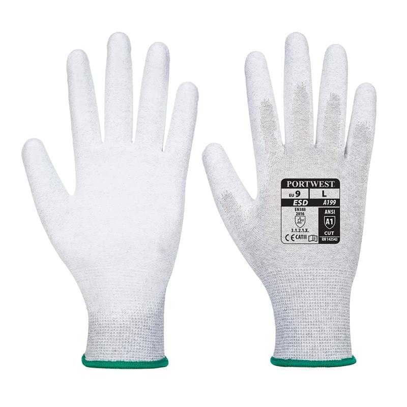 Portwest Antistatic PU Palm Glove Grey