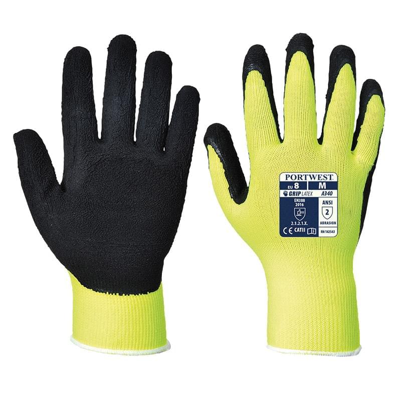 Portwest Hi-Vis Grip Glove Yellow