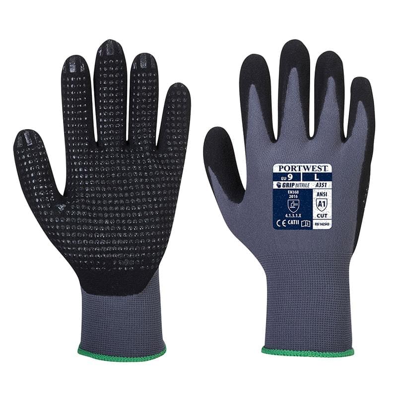 Portwest Dermiflex Plus Glove Grey/Black