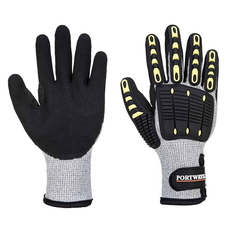 Portwest TPV Impact Therm Cut Glove Grey/Black