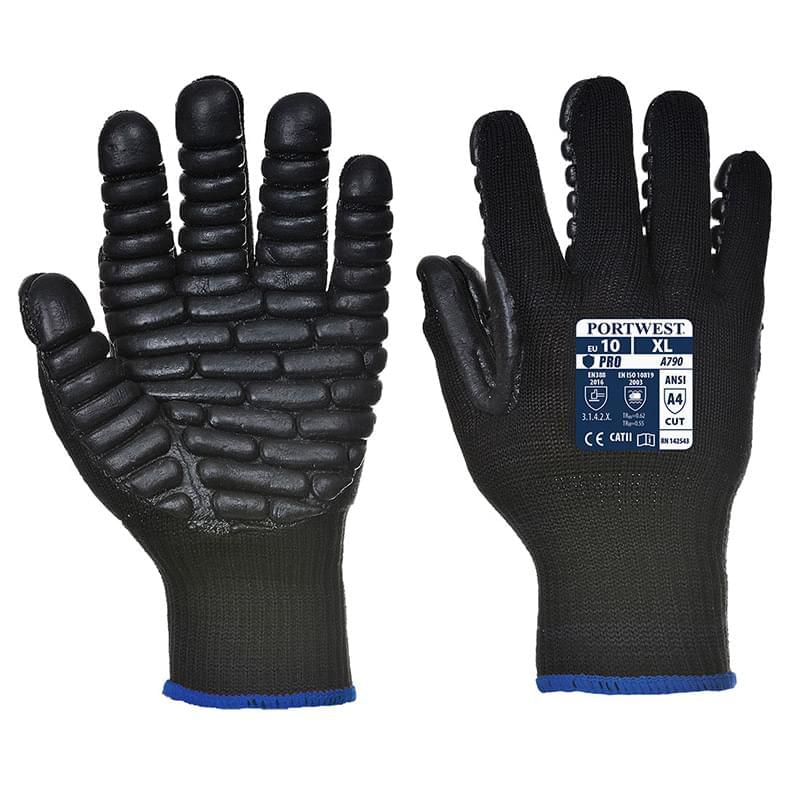 Portwest Anti-Vibration Glove Black
