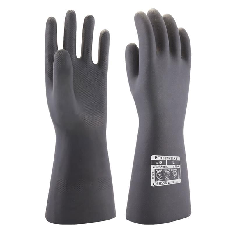 Portwest Neoprene Chemical Gauntlet Black