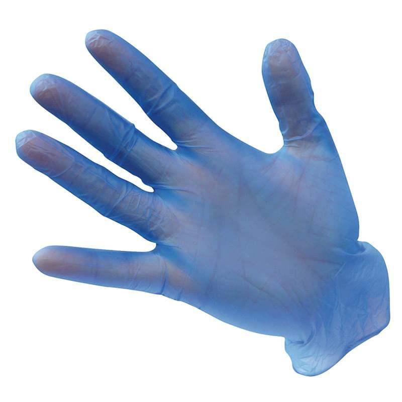 Portwest Vinyl Gloves Powdered (Pk100) Blue