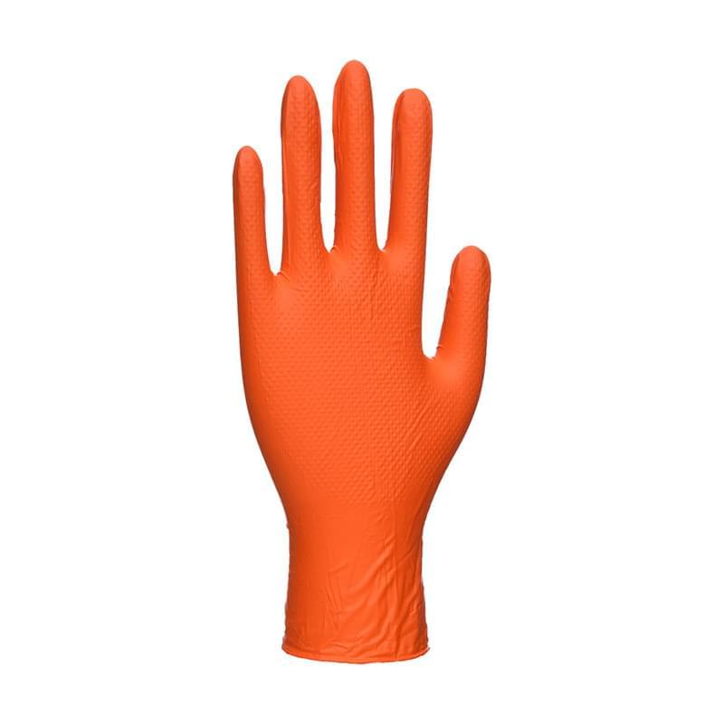 Portwest Nitrile HD Disp Gloves (Pk100) Orange