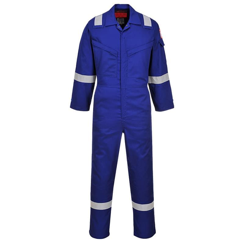 Portwest Araflame Silver Coverall Royal Blue