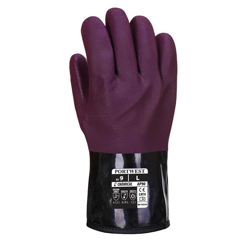 Portwest Chemtherm Glove Purple/Black