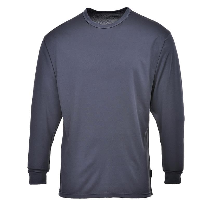 Portwest Base Layer Thermal Top Long Sleeve Charcoal