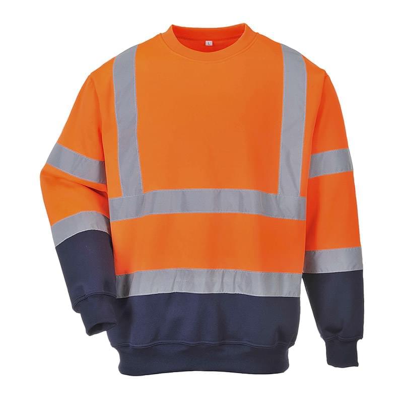 Portwest Hi-Vis 2-Tone Sweatshirt Orange