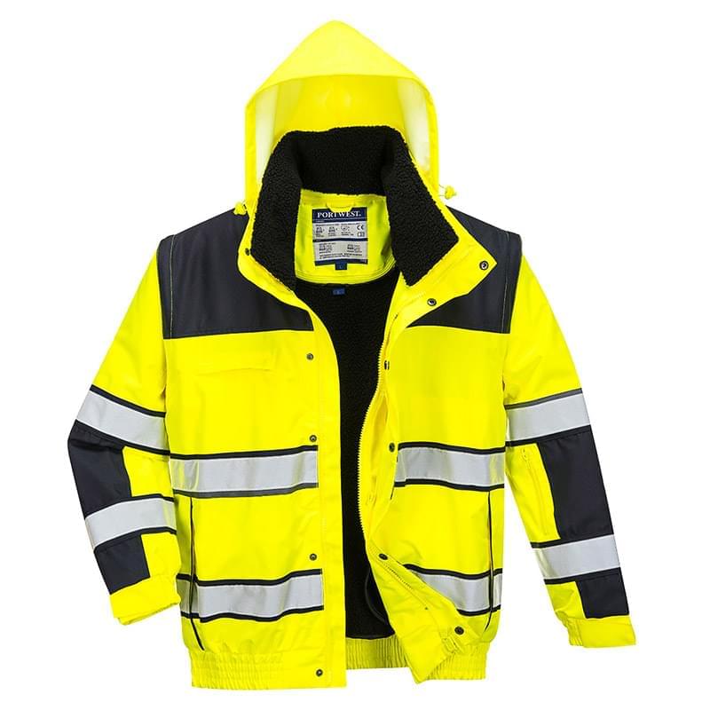 Portwest Hi-Vis Classic Bomber Yellow/Black