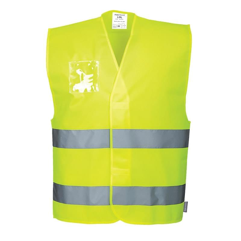 Portwest Hi-Vis 2-Band Vest ID Yellow
