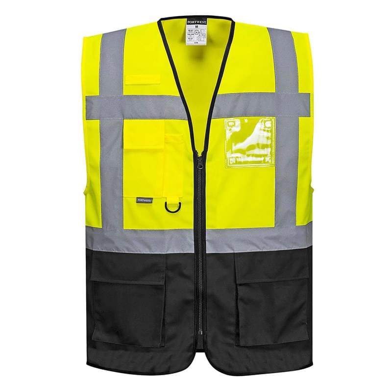 Portwest Warsaw Executive Vest Yellow/Black
