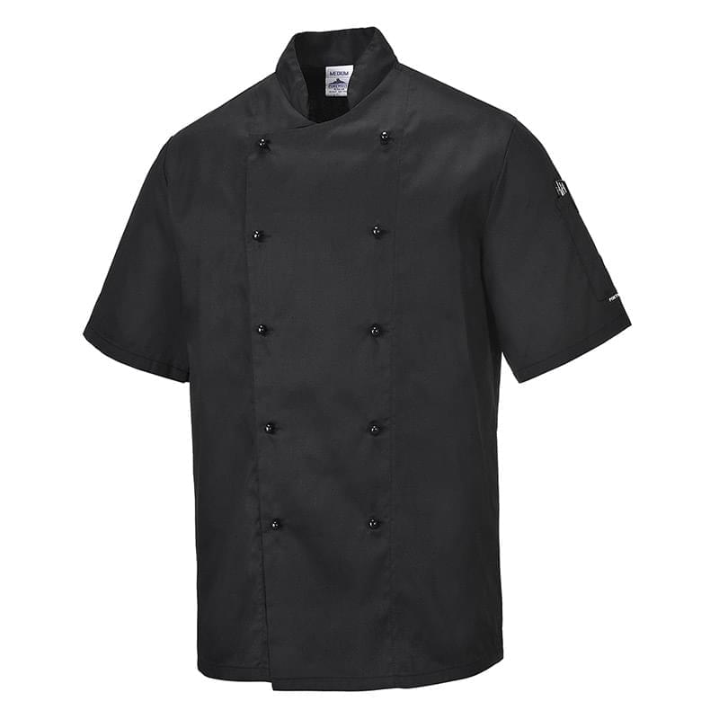 Portwest Kent Chefs Jacket Black