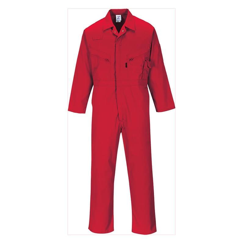 Portwest Zip Boilersuit Red