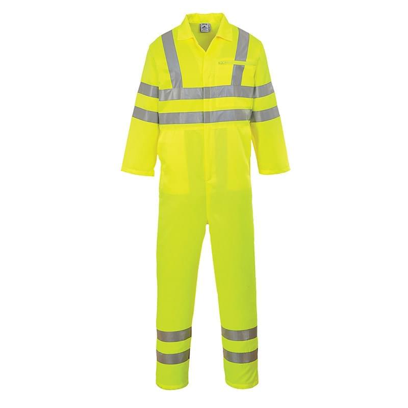 Portwest Hi-Vis Pollycotton Coverall Yellow