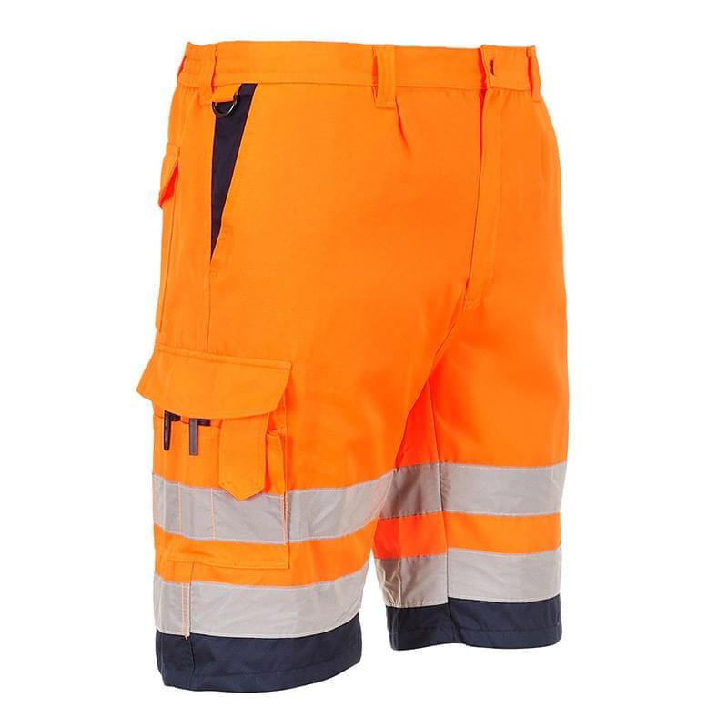 Portwest Hi-Vis Pollycotton Shorts Orange