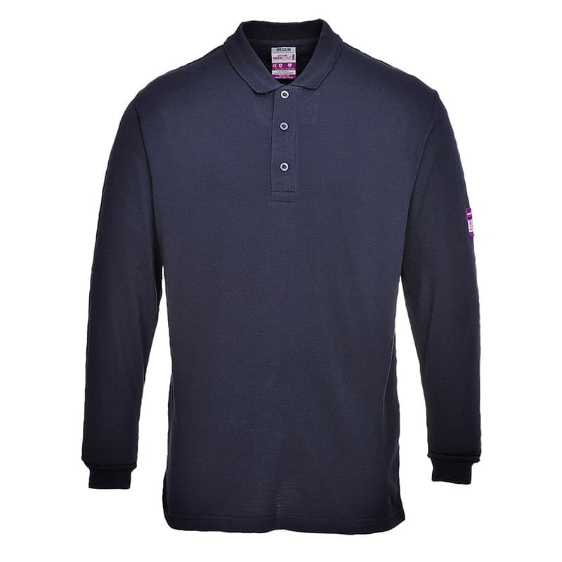 Portwest Flame ResistantAntistatic Polo Shirt Navy