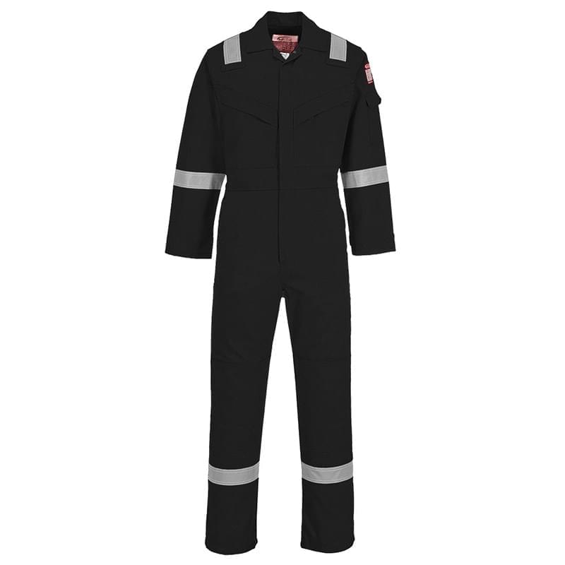Portwest Flame ResistantAntistatic Coverall Black