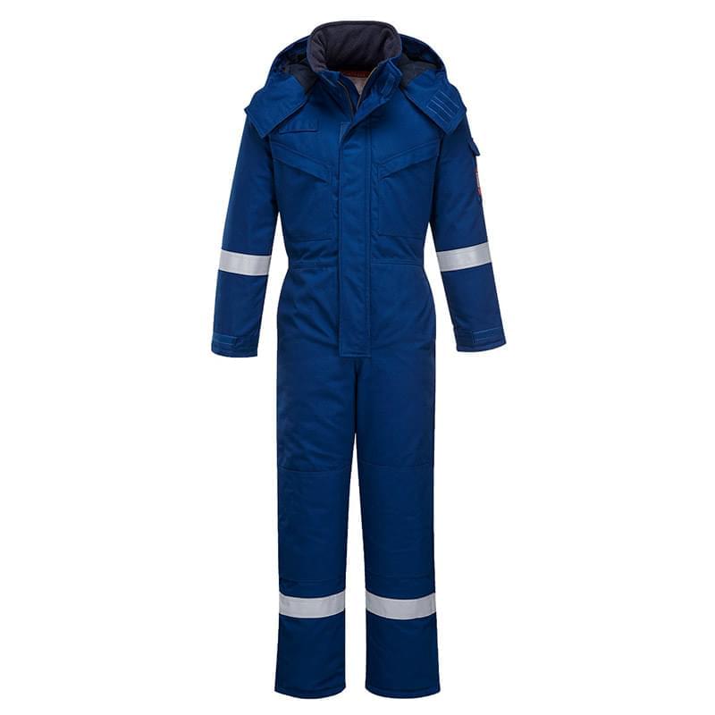 Portwest Flame ResistantWinter Coverall Royal Blue
