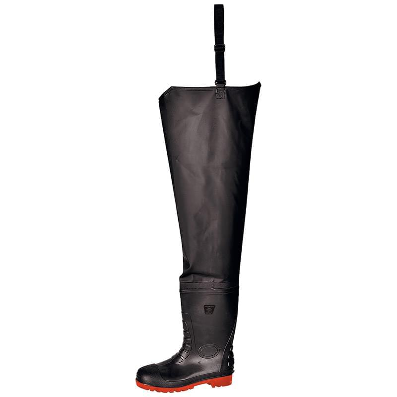 Portwest Waist Waders  S5  37/4 Black