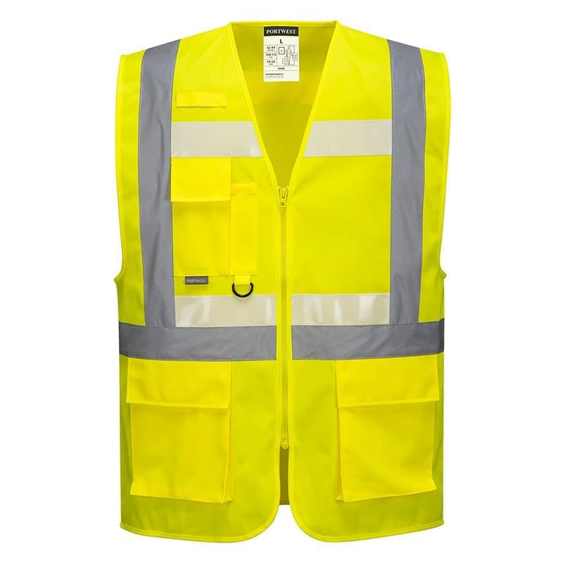 Portwest Glowtex Executive Vest II Yellow