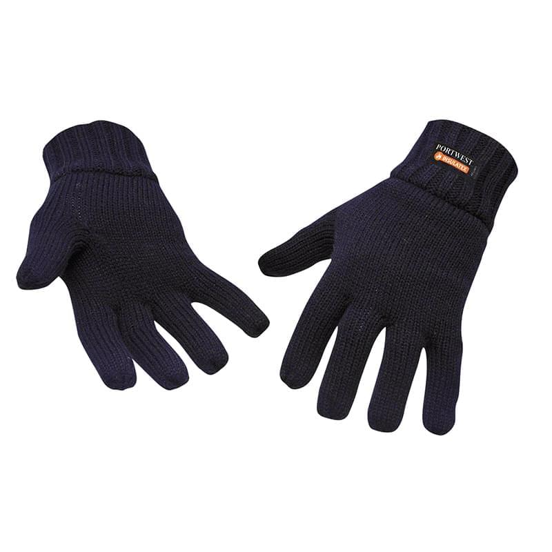 Portwest Knit Glove Insulatex Lined Navy Navy