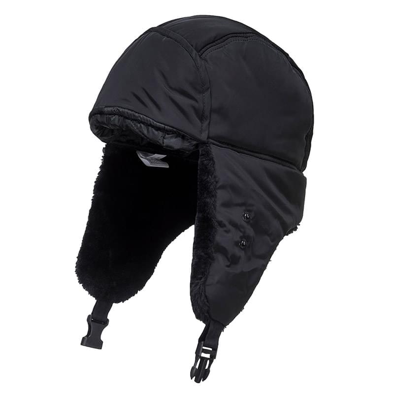 Portwest Winter Trapper Cap Black Black