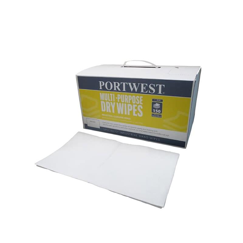 Portwest Multi Purpose Dry Wipes (150) White