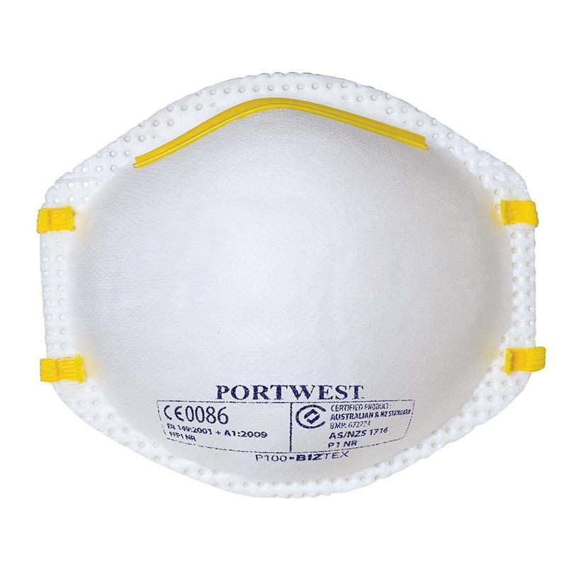 Portwest P1 Disp Respirator  (20) White