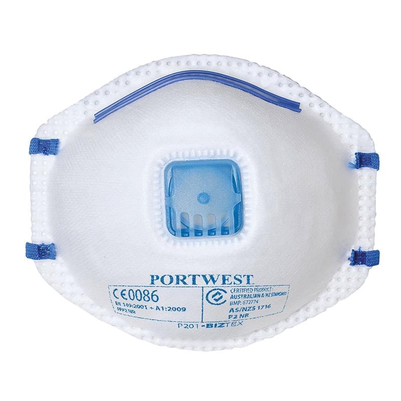 Portwest FFP2 Valved Respirator White White