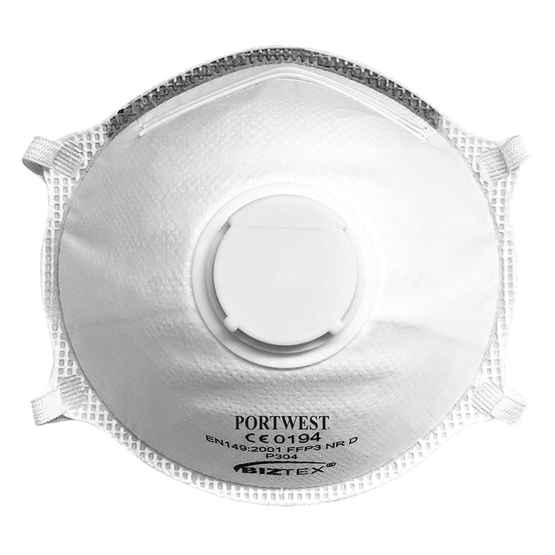 Portwest FFP3 Light Cup Respirator (10) White