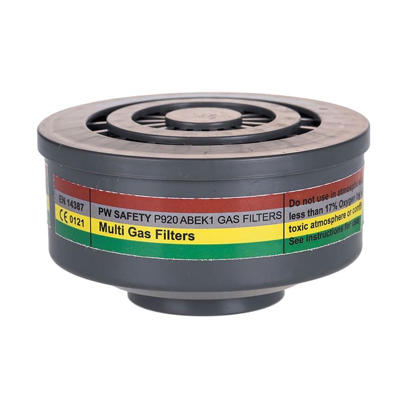 Portwest ABEK1 Gas Filter Special Thread Connection Grey Grey