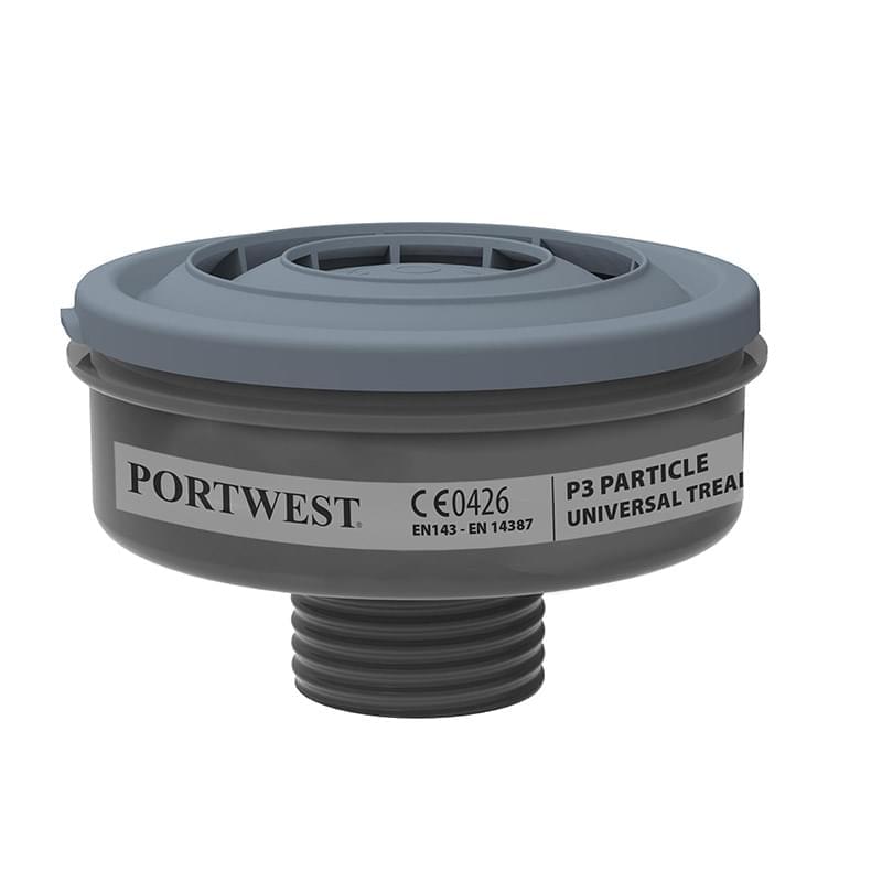 Portwest P3 Particle Filter Universal Thread Black Black